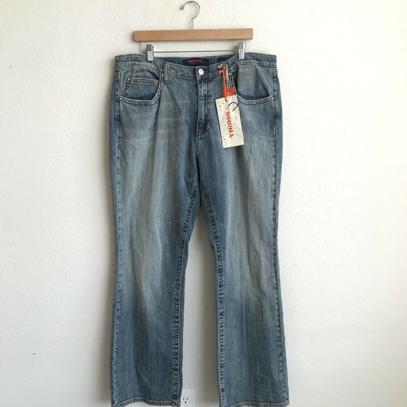 Vigoss Denim - Vigoss Premium Boot Cut Jeans Embellished Pockets